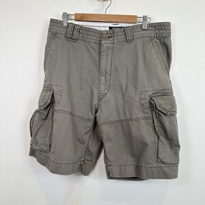 Polo Ralph Lauren Cargo Shorts Mens 36 Gray Green Classic Chino Utility Pockets